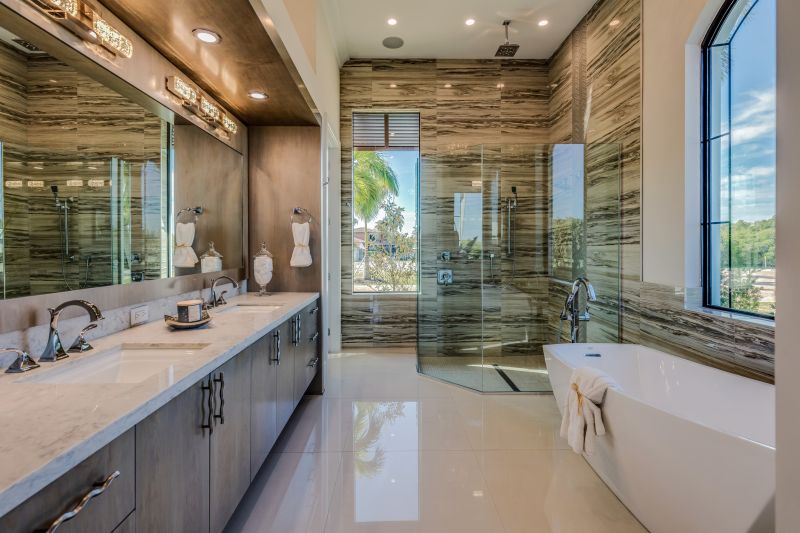 Wide Picture of Renovated Bathroom